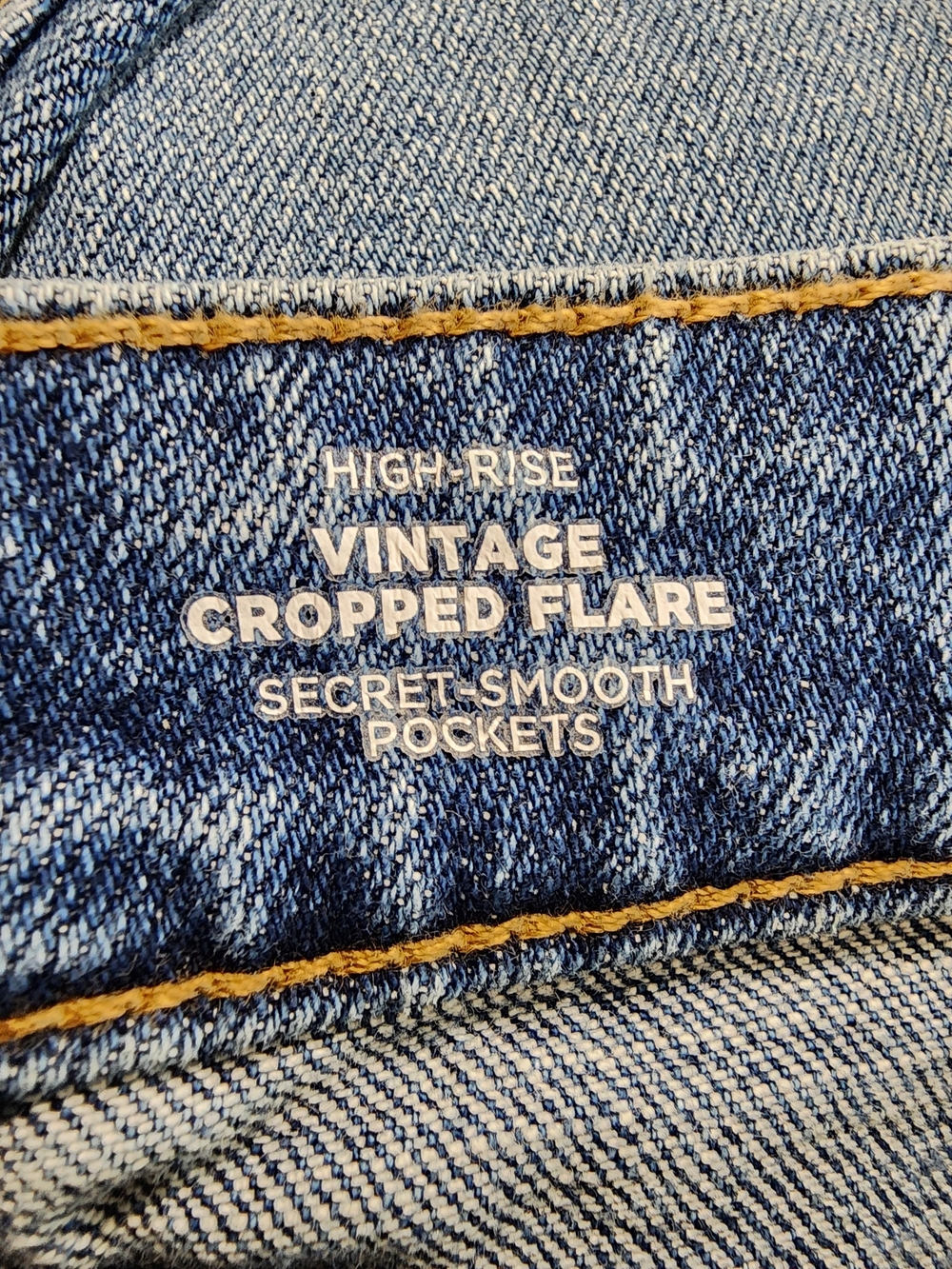 Old Navy High Rise Vintage Cropped Flare Jeans Size 12 - Picture 12 of 13